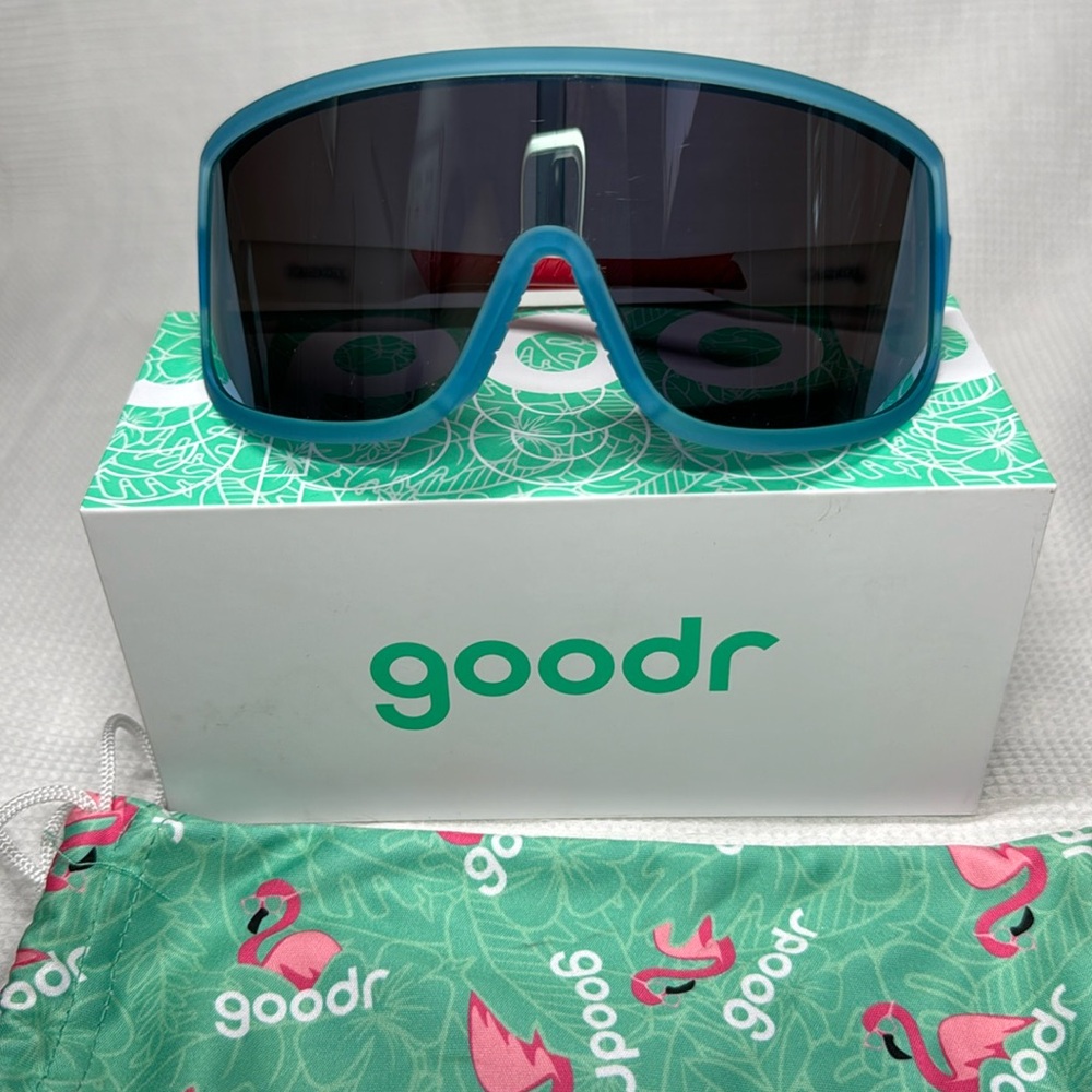 Goodr Wrap G Sunglasses Blue Scream if you have gravity
